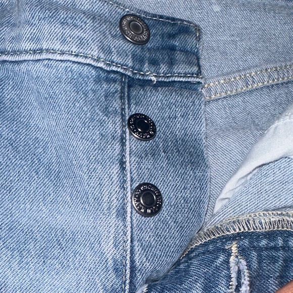 Old Navy Women's Mid-Rise Straight Leg Jeans - Classic Blue - Picture 3 of 3